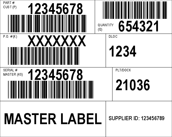 Free Online Barcode Label Printing: AIAG Labels